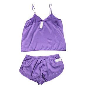 NWT | Ink+Ivy Purple Satin Cami & Shorts 2-Piece Pajama Set | XL